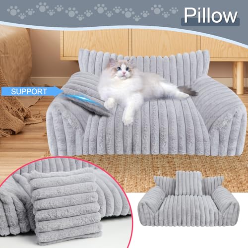 Dog Beds for Small Dogs (Medium(30x20x10") / Grey)