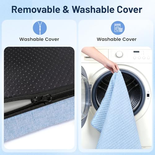Cooling Dog Bed for Large Dogs (Blue / Large: 35" x 22" x 3")