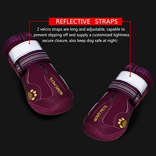 Dog Shoes for Hot Pavement (Size 1: 1.8''x2.3''(W*L) (Pack of 4))