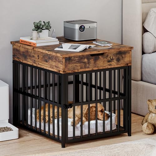 Dog Crate Furniture for Small Dogs (Rustic Brown)