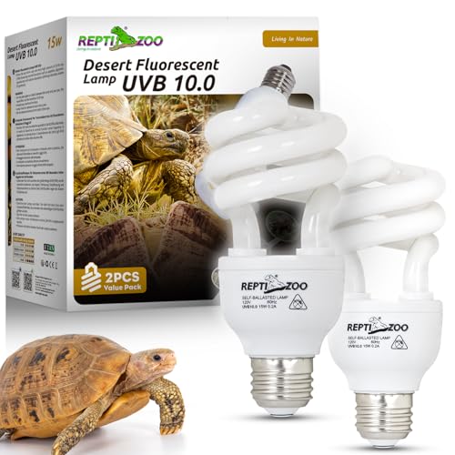 UVB Light for Desert Reptile 2 Pack (10.0 15W)