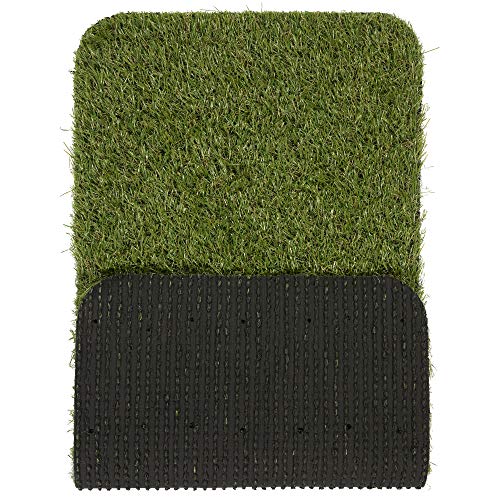 Artificial Grass Puppy Potty Training Pad with Tray (A Black Tray/Grass / 15" x 30")