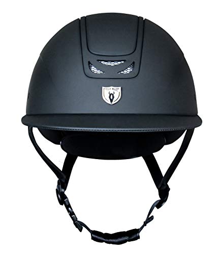 Royal Wide Brim Riding Helmet (X-Small / Sh Matte Black | Top Matte Black | Tr Matte Black | Br Wide)