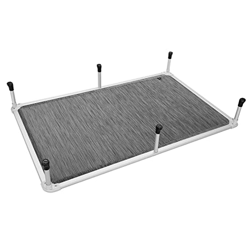 Chew Proof Elevated Dog Bed (Black Silver / 59.0"L x 37.5"W x 9.0"Th)