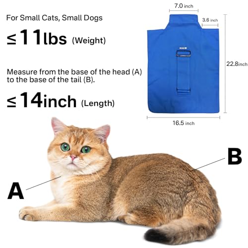 Cozy Travel] Cat Carrier Pouch (Klein Blue / 22.8"L x 16.5"W x 0.4"H)