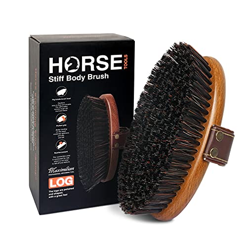Handmade Horse Brush Professional Horse Brushes for Grooming (Brown)