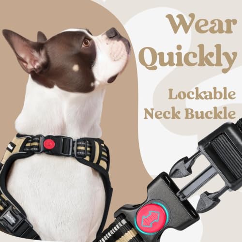 Dog Harness for Large (Large / Beige)
