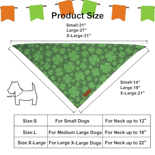 St. Patrick's Day Dog Bandana (X-Large / St. Patrick's Day)