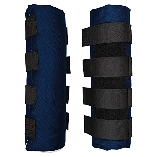 Quick Wrap No Bow Leg Wraps for Horses (Navy / 14")