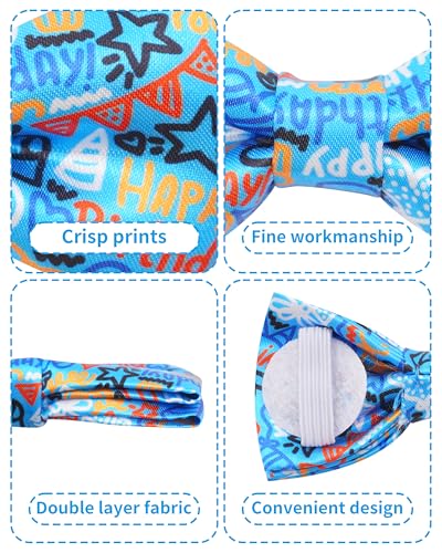 10 Pack Happy Birthday Dog Bowties for Large Dogs Sliding Collar (M/L)