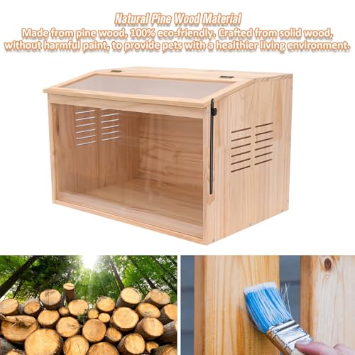 Wooden Hamster Cage (24.0"L x 16.0"W x 16.0"H)