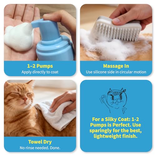 Waterless Cat Shampoo + 2