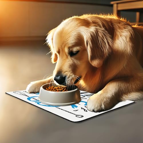 Cabin Pet Mat for Food and Water (Black Green)