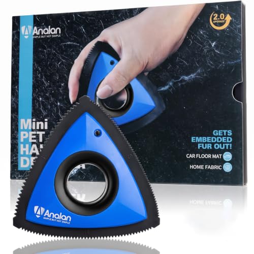 Mini Pet Hair Remover for Car Detailing Dog Hair Tool (Royal Blue)