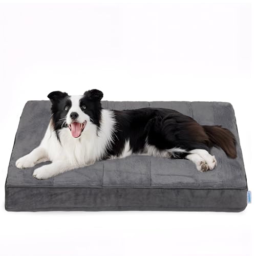 Dog Bed for Large Dog (Dark / 35"L x 23"W x 3"H)
