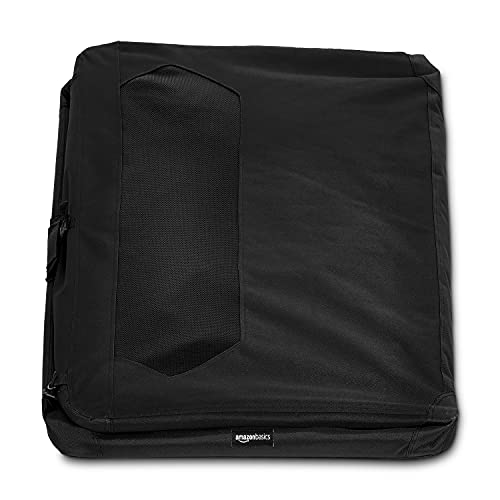 Folding Portable Soft Pet Dog Crate Carrier Kennel (BLACK / 41.9"L x 30.9"W x 30.7"H)
