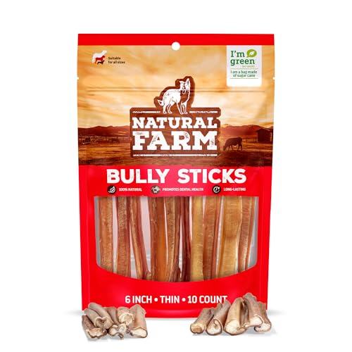 Odor Free Thin Bully Sticks (6" Thin - 10 Count)