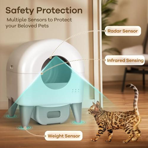 Automatic Litter Box (white & grey)
