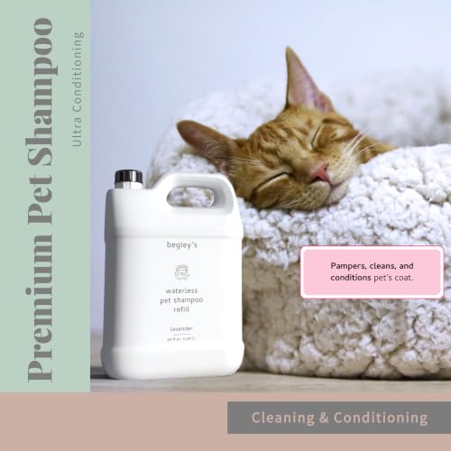 Begley’s No Rinse Waterless Pet Shampoo (64 Fl Oz (Pack of 1) / Oatmeal Mango)