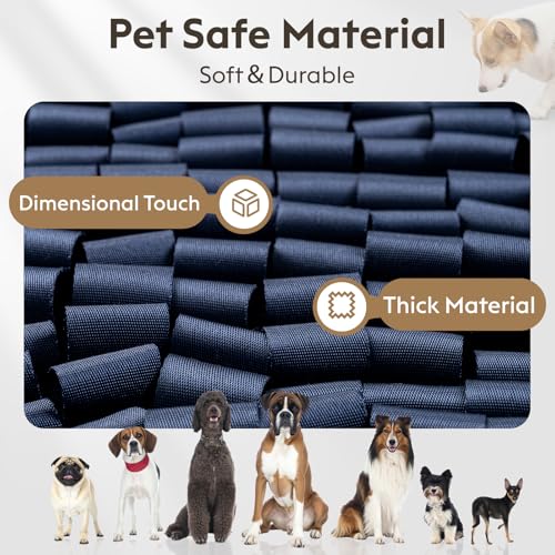 Snuffle Mat for Dogs (Navy / 17" X 15")