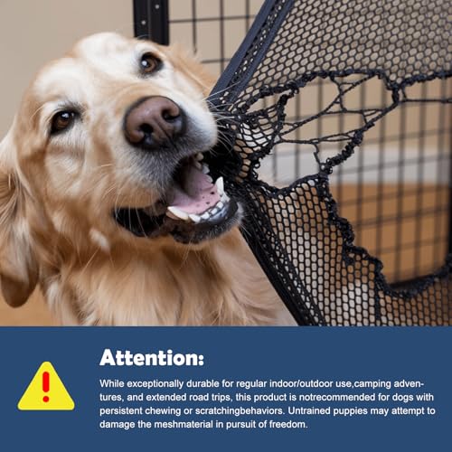 42 Inch Collapsible Dog Travel Crate for Soft Blanket and Foldable Bowl (Blue-X)
