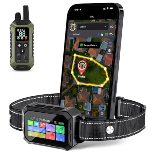 GPS Wireless Dog Collar Fence System (Black)
