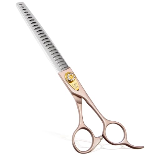 Thinning Shears for Dogs and Cats Pet Grooming Scissors Chunkers Shears 440C Stainless Steel Professional Dog Trimming Scissors 7.5'' (Chunker / 7.5")