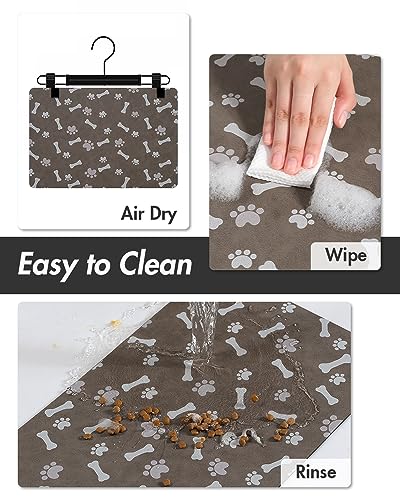 Absorbent Pet Feeding Mat (MP-BROWN / 23"x34")