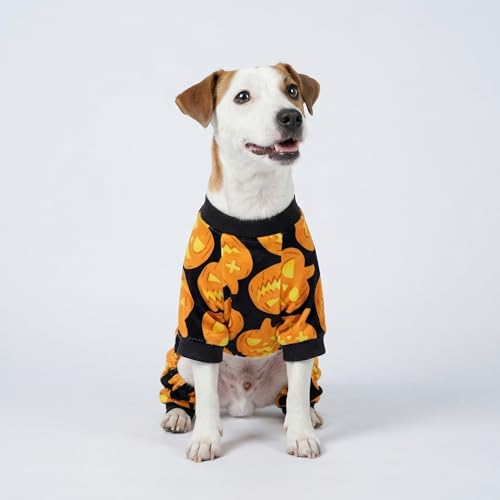 Halloween Pumpkin Dog Pajamas (Pumpkin / X-Large)