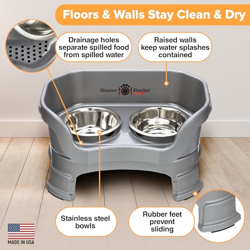 Neater Feeder Deluxe Mess (Cat + Standard Bowl / Gunmetal)