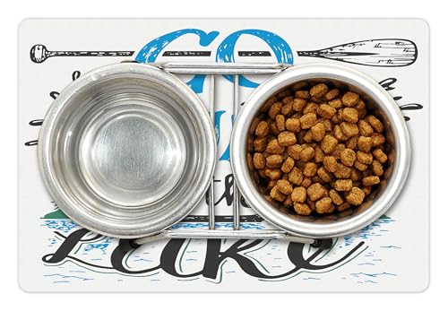 Cabin Pet Mat for Food and Water (Black Green)