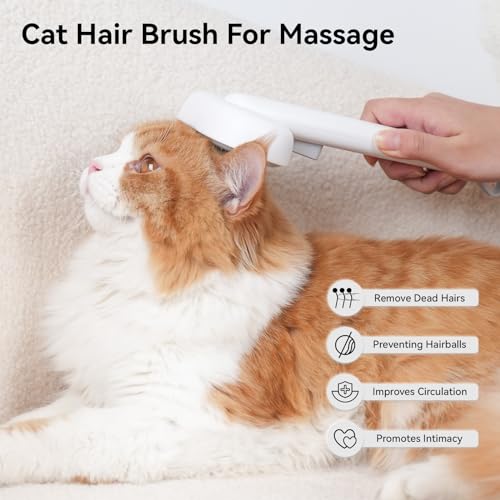 Cat Brush for Shedding (White)