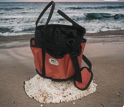 horse Grooming Organizer Tote Bag (Red)