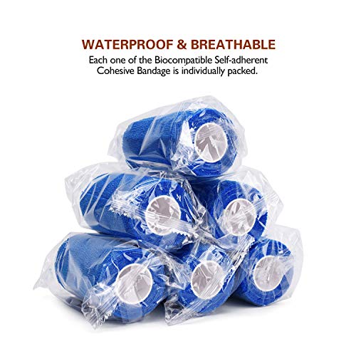 12PCS Self Adhesive Bandage (Blue)