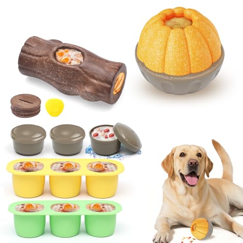Durable Dog Puzzle Toy for Medium (Yellow Brown)