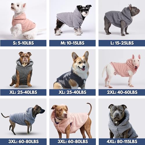 Sherpa Fleece Dog Jacket (Pink / XL)