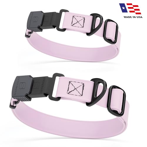 Biothane Waterproof Dog Collar with Herm Sprenger Stainless Steel Quick Release Buckle (W 3/4" x L 12"-19" / Pastel Purple)