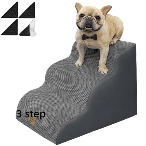 3 Step Pet Stairs for High Beds & Couches