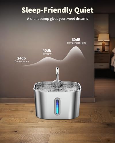 Cat Water Fountain Stainless Steel (2.2L/74oz)