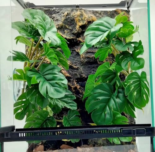 Fake Reptile Plants for Terrarium (Fake Monstera)