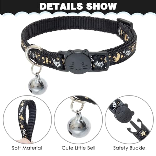 Cat Harness with Leash and Collar Set (Small / Black)