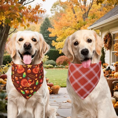 Fall Dog Bandanas Small 3PCS (thanksgiving / Small)