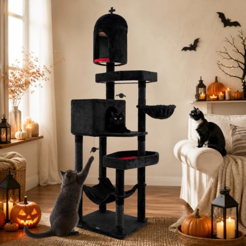 83 Inch Tall Gothic Cat Tree