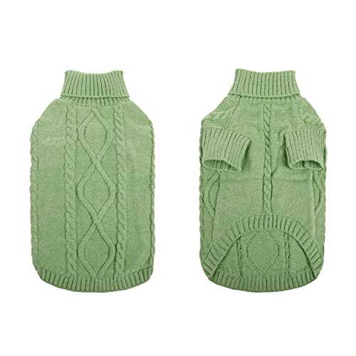 Small Dog Pullover Sweater for Medium Dogs Boy (Medium / Green)