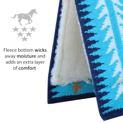 Ventana Western Saddle Pad (Pacific Blue / 33x38)