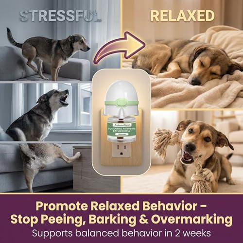 Dog Calming Pheromone Diffuser Kit (6 packs - Rocket Diffuser)