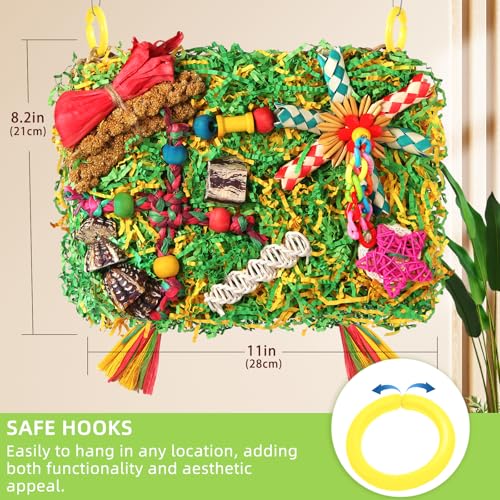 Bird Toys Parakeet Toys (Colorful with Starfruit(2PCS))