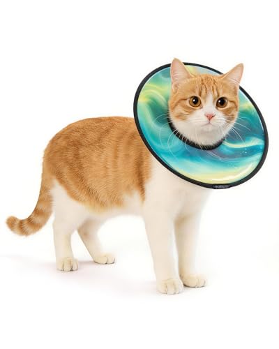 Soft Cat Cone Collar (Aurora Green / S)