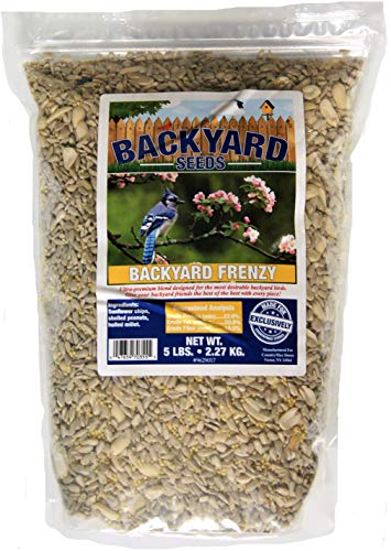 Backyard Seeds 5LB Backyard Frenzy Wild Bird Seed Blend (Backyard Frenzy / 5 Pound (Pack of 1))