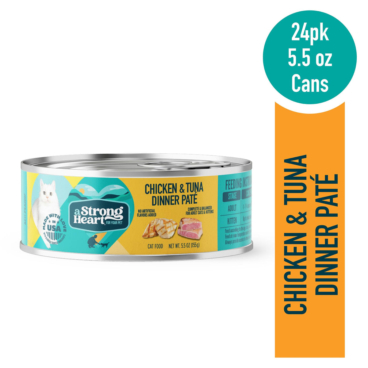 A Strong Heart Cat (5.5 Ounce (Pack of 24))